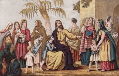Cristo bendiciendo a los niños de English School